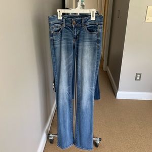 American eagle super stretch kick boot jeans